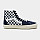 Unisex Sk8 High Top Sneakers in Checkerboard Dress Blues & White